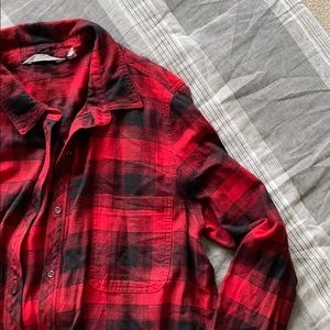 Athleta red flannel size XL